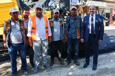 Başkan G&uuml;lpınar Hilvan'da Yatırımları Yerinde İnceledi