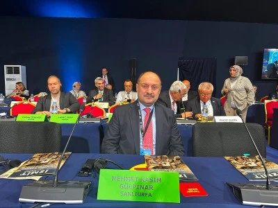 Başkan G&uuml;lpınar, Şanlıurfa'nın Medeniyet Mirasını D&uuml;nya Kongresinde Anlattı
