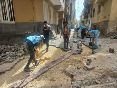 Eyy&uuml;biye&rsquo;de Bozulan Yollar Yenileniyor