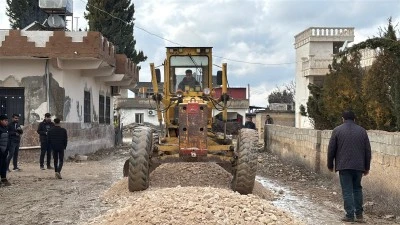 Eyy&uuml;biye&rsquo;de Kırsal Mahalle İ&ccedil;i Yol &Ccedil;alışmaları S&uuml;r&uuml;yor