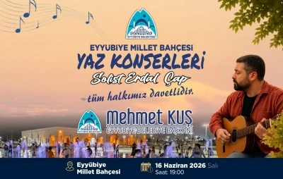 Eyy&uuml;biye Millet Bah&ccedil;esi&rsquo;nde Yaz Konserleri Başlıyor