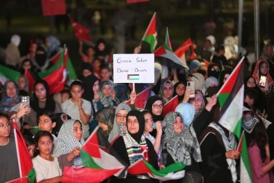 Filistin Konvoyu Şanlıurfa&rsquo;da Coşkuyla Karşılandı