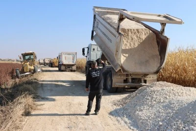   Büyükşehir Belediyesi,  Suruç’ta Yolları Yeniliyor