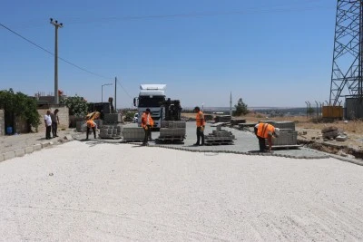 Halfeti&rsquo;de Mahalle Yolları Yenileniyor