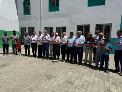 Halfeti’de Yıkılan Cami Minaresi Yeniden İnşa Edilerek Açıldı