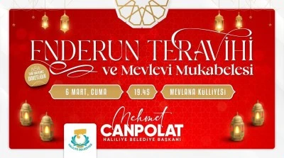 Haliliye&rsquo;de Enderun Usul&uuml; Teravih Programı D&uuml;zenlenecek