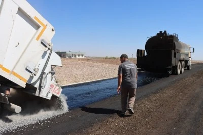 Harran’da 12 Kilometrelik Grup Yolu Asfaltlanıyor