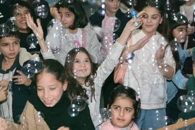 Karaköprü Belediyesi’nden Çocuklara Renkli “Bubble Show” Etkinliği