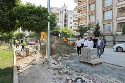 Karaköprü'de Prestij Sokak Çalışmaları Devam Ediyor