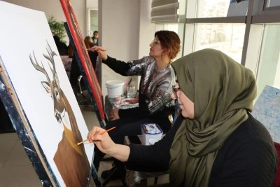 KARAMEK Resim Kursu Eserleri B&uuml;y&uuml;k Beğeni Topluyor