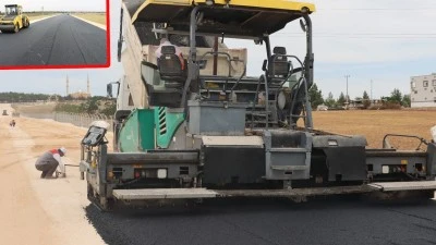 Şanlıurfa Asri Aile Mezarlığı Yolunda Asfalt Aşamasına Geçildi