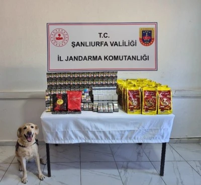 Şanlıurfa’da Kaçak Sigara, Tütün ve Çay Ele Geçirildi