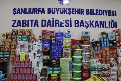 Şanlıurfa'da Marketlere Sıkı Denetim: Tarihi Ge&ccedil;miş &Uuml;r&uuml;nlere El Konuldu