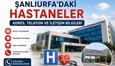 Şanlıurfa&rsquo;daki Hastaneler: Adres, Telefon ve İletişim Bilgileri