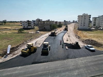Siverek &Ccedil;evre Yolu'nda ikinci etap asfalt &ccedil;alışmaları başladı