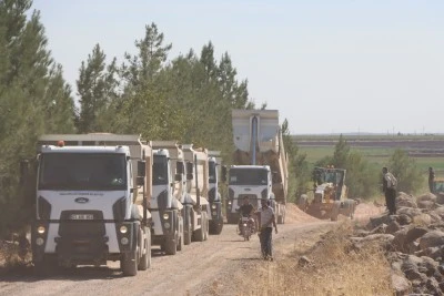Siverek Ke&ccedil;ibur&ccedil; Mahallesi yolunda yenileme &ccedil;alışması