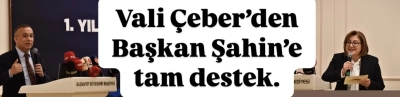 Vali Çeber’den Fatma Şahin’e Tam Destek: “Yaptığı Tüm Projelerin Altına İmzamı Atıyorum”